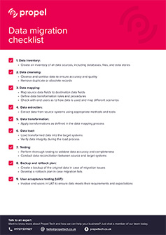 data migration checklist cover